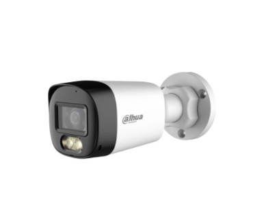 DH-HAC-HFW1500RLN-IL-A.  Cámara HDCVI Dahua tipo Bullet de 5MP doble iluminación con lente fijo de 2.8mm iluminación máxima de 30m proyección IP67